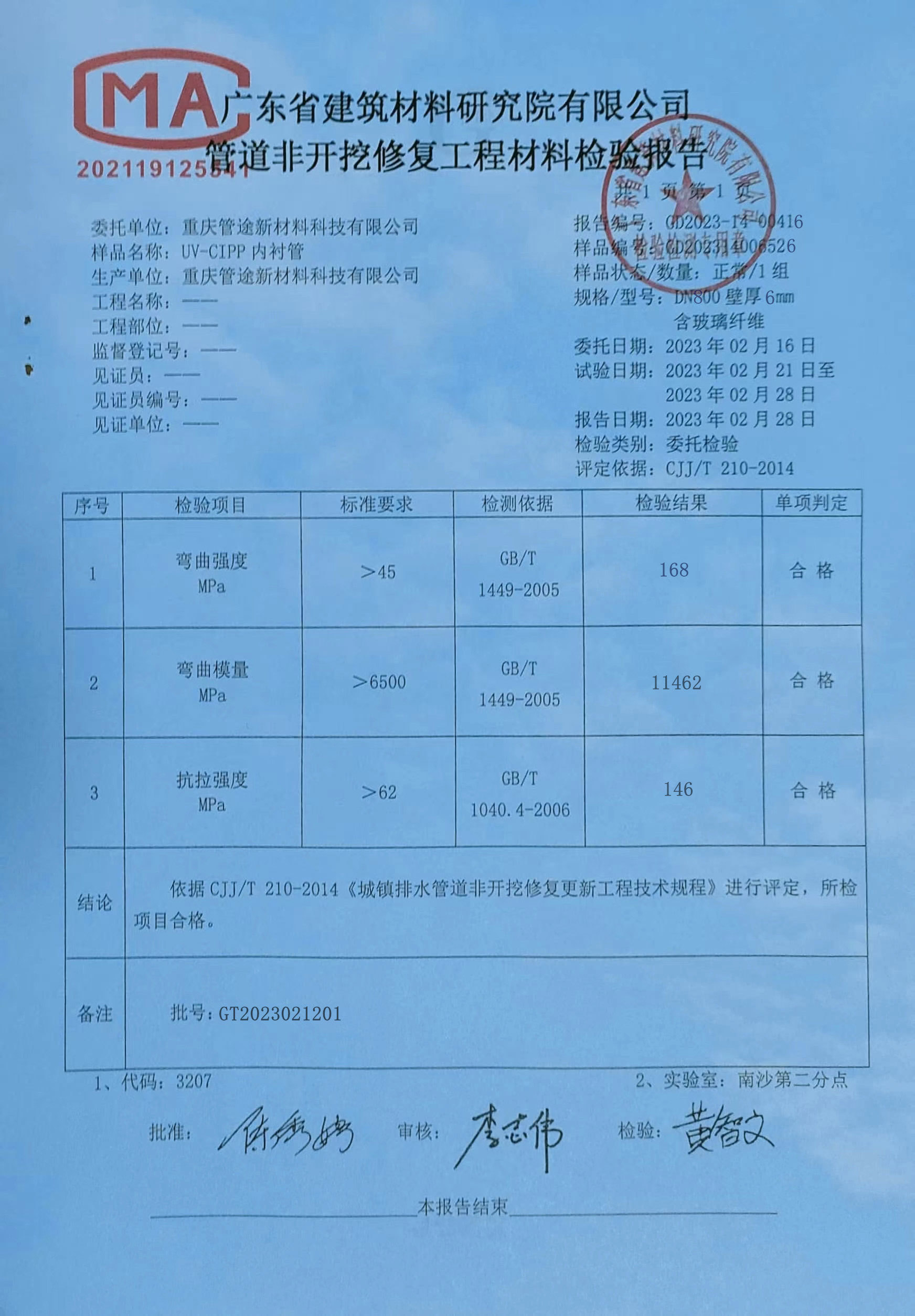 UV－CIPP 內襯管