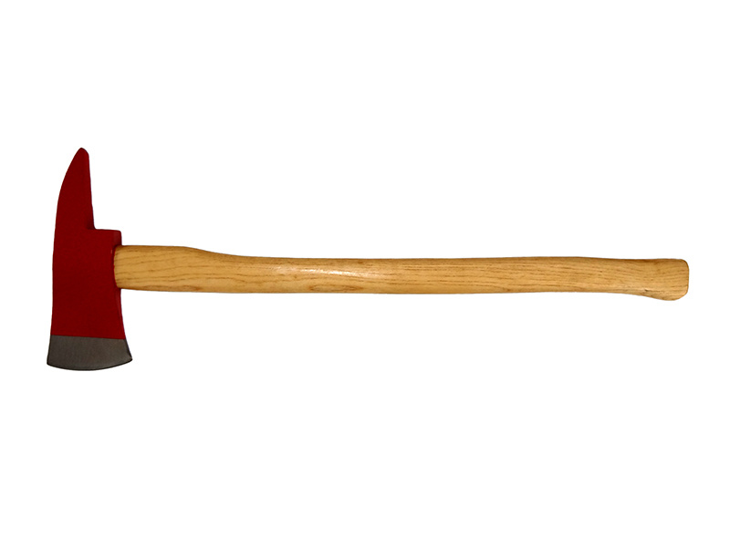 Wooden handle fire axe