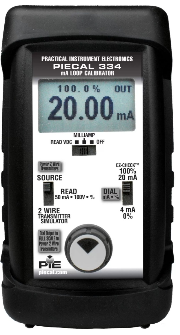 PIE 334 4-20 mA Loop Calibrator replaces Altek 334