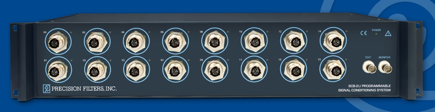 Precision SCB-2U-16FA-UNV 16-Channel Universal Signal Conditioner for Voltage, RTD, and 4-20 mA Sensors