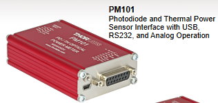Thorlabs Power and Energy Meter Interfaces with External Readout PM101
