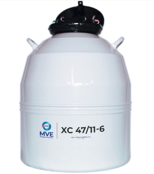 MVE XC 47/11-6 2" Square,XC Series Model (large capacity),the Extra Capacity (XC) aluminum dewars