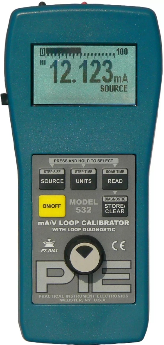 PIE 532 4-20 mA and Voltage Loop Calibrator with Loop Diagnostics