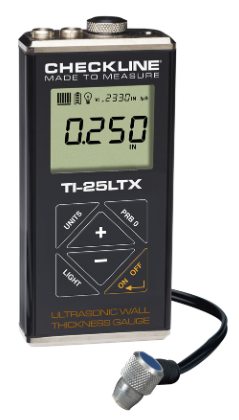 CheckLine TI-25LTX Steel Only Ultrasonic Wall Thickness Gauge