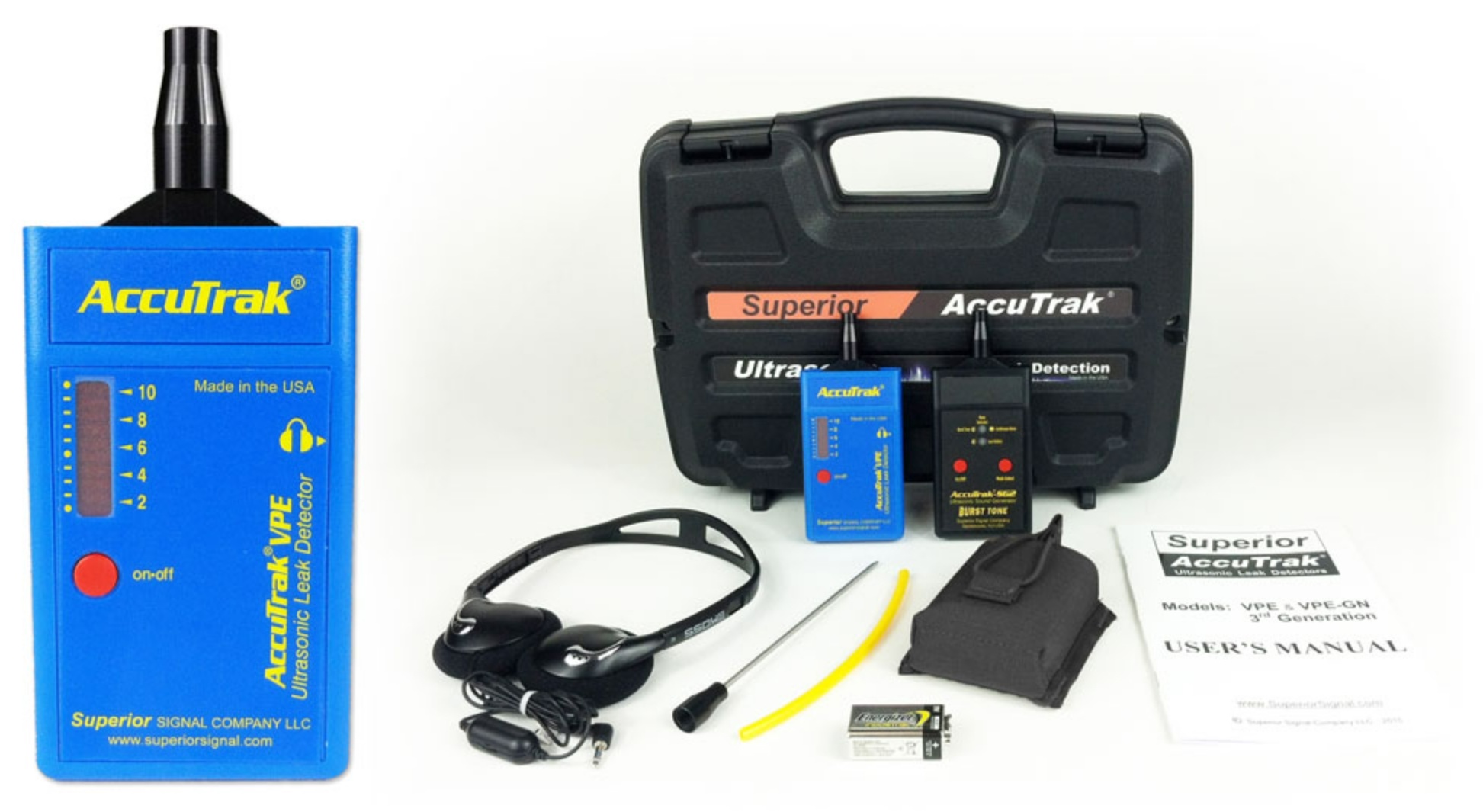 Accutrak VPE Ultrasonic Leak Detector Plus Kit