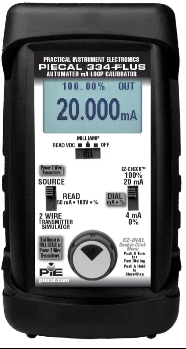 PIE 334Plus mA Loop Diagnostic Calibrator with current leak detection