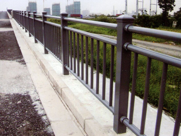 Glass steel bridge railing