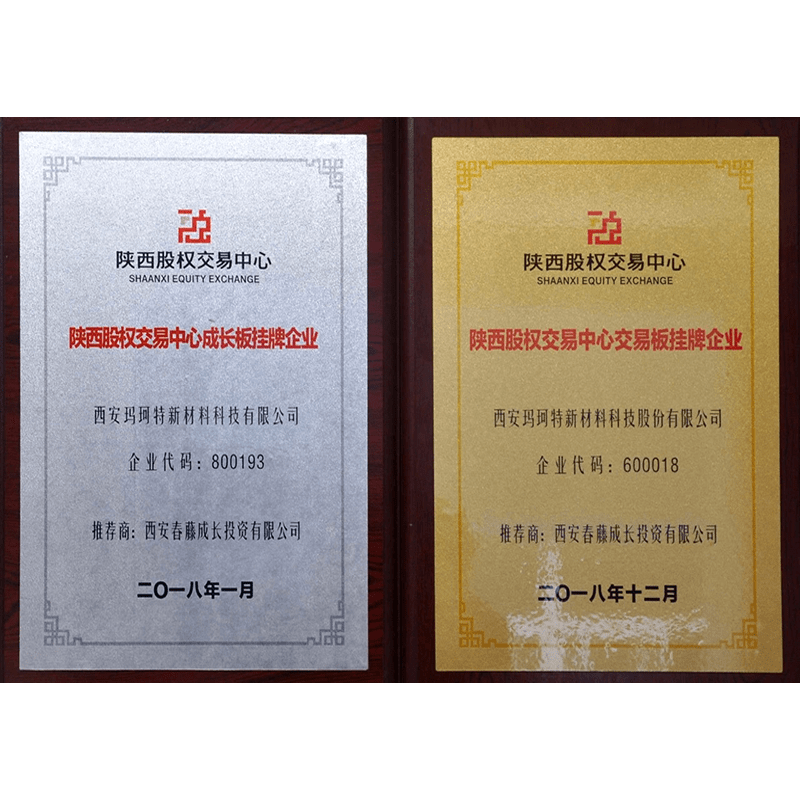 榮獲陜股交掛牌企業(yè)2018