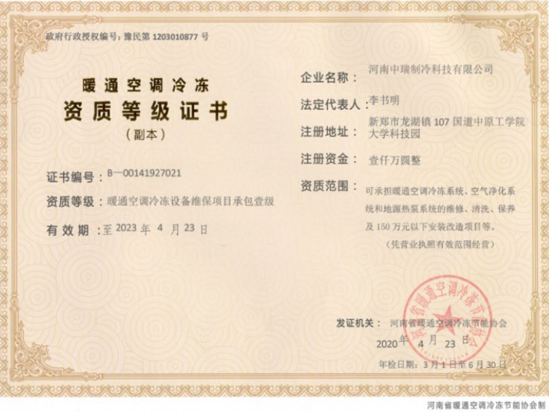 Certificate of qualification level Certificate of qualification level