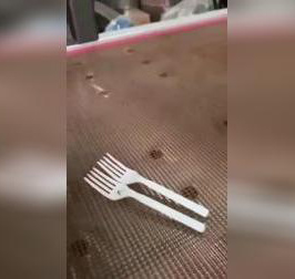 PLA heat-resistant cutlery production video