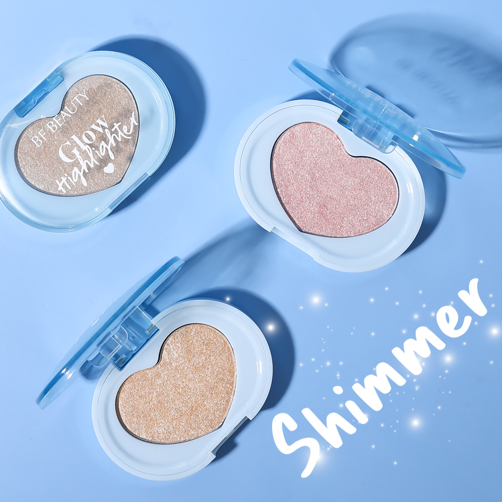 Heart Single Color Highlighter Powder