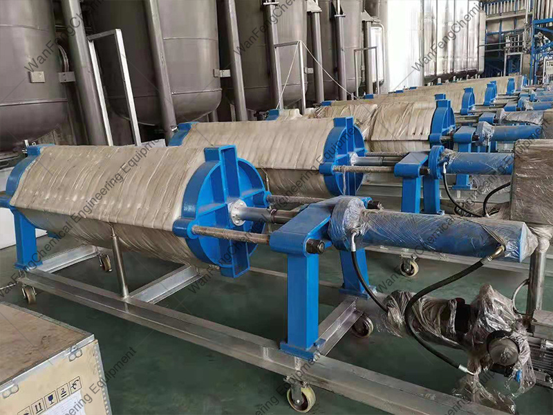 Cotton cake filter machine