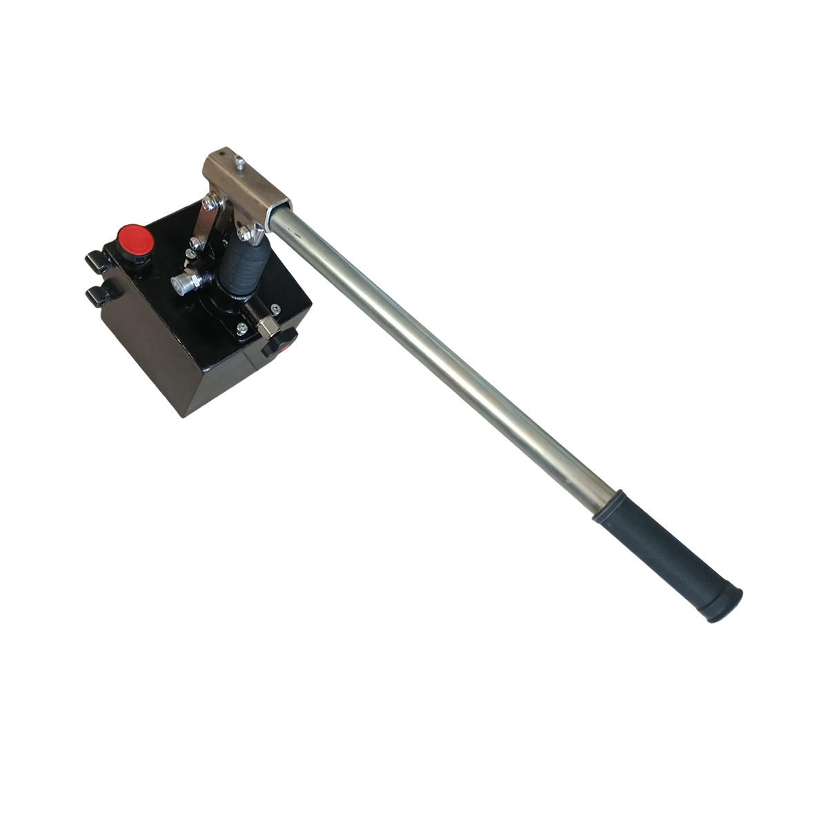 Vertical one-way hand pump with oil tank