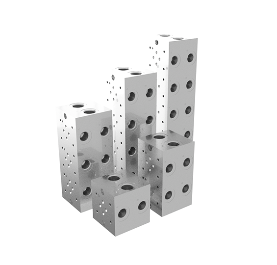 Hydraulic valve block customization