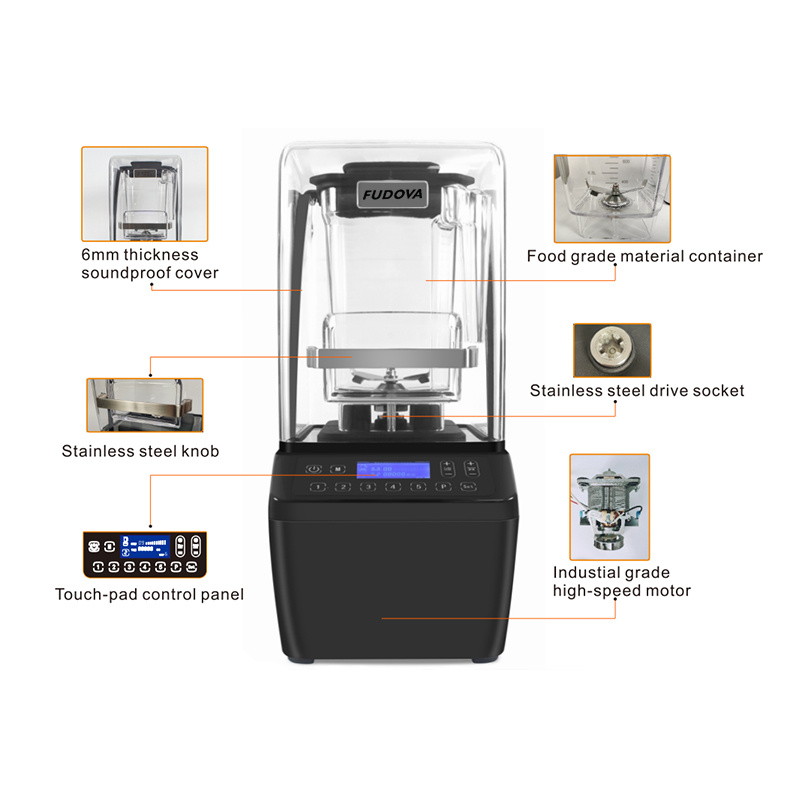 Heavy Duty 1500ml Soundproof Commercial Blender