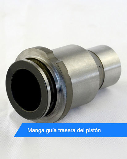 Manga guía trasera del pistón