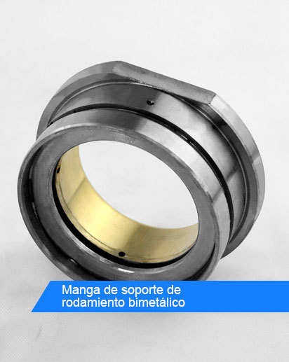 Manga de soporte de rodamiento bimetálico