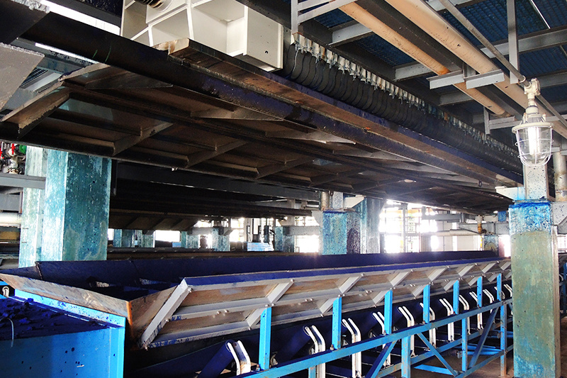 Filter press and conveyor belt