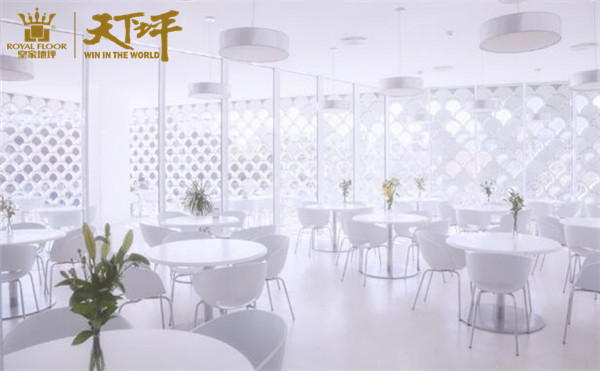 1簡約小清新的咖啡店—搭配光鮮亮麗的臻磨石地坪