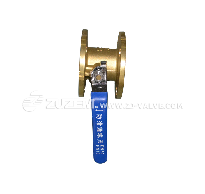 Flanged copper ball valve
