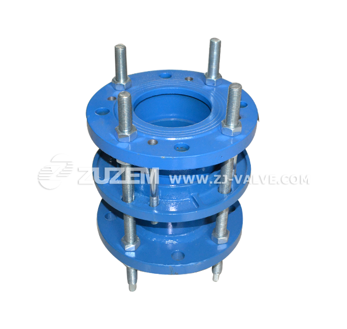 Steel double flanged force transmission joint