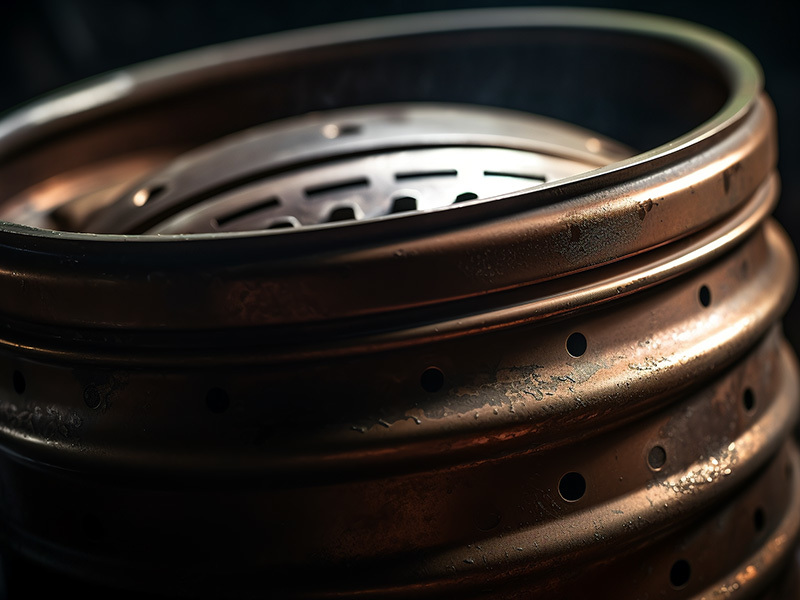 How to repair the wheel hub scratch