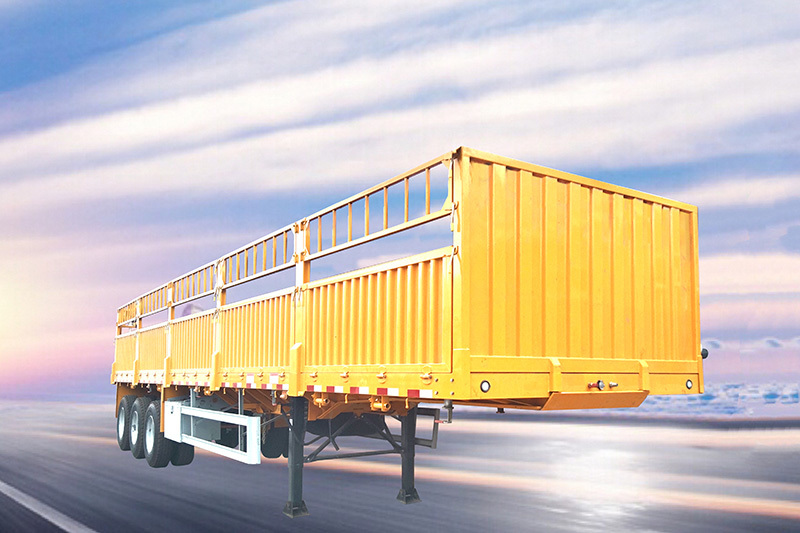 3 Axle Drop-side Semitrailer-EVERGRAND_Dry Van_Flatbeds