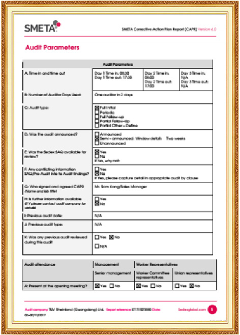 TUV  Audit Certificate