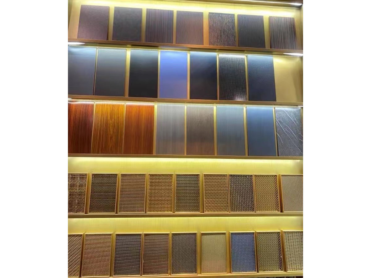 有色樣板展示