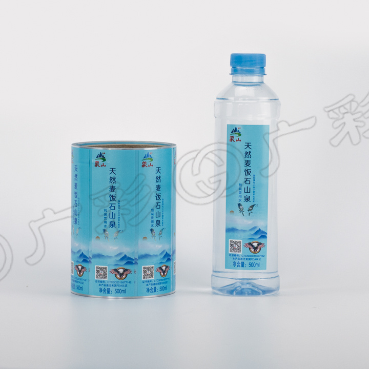 mineral water label