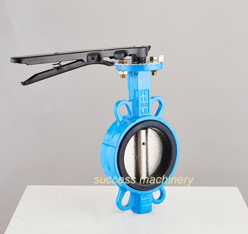 Wafer Type Butterfly Valve  Manually rubber lined butterfly valve   Centerline butterfly valve