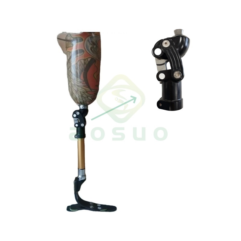 Aluminium 4-Bar Mechanical Knee Joint Artificial Limbs Parts for Above Knee Amputee Prosthetic Leg