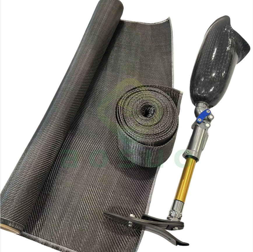 Wholesale Prosthetics leg materials  carbon fiber stockinet for amputee people prosthetic orthotics material manufacturer