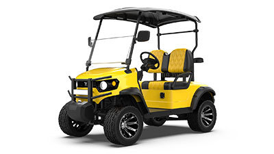 F款2座黄色高尔夫球车