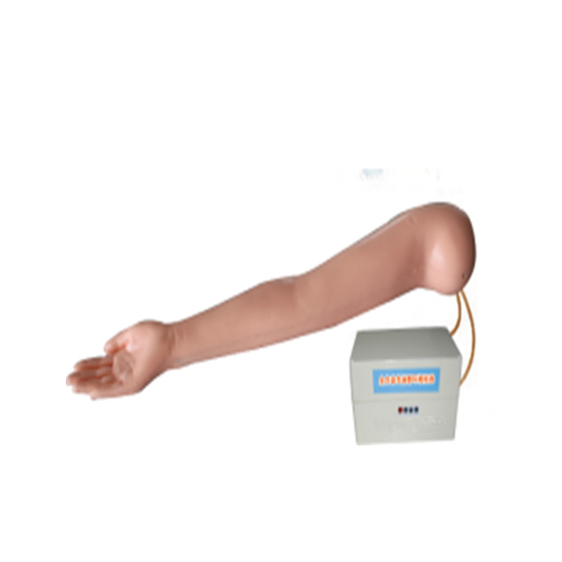 Automatic Fluorescence Imaging/Fading Arterial Puncture Training Arm Model