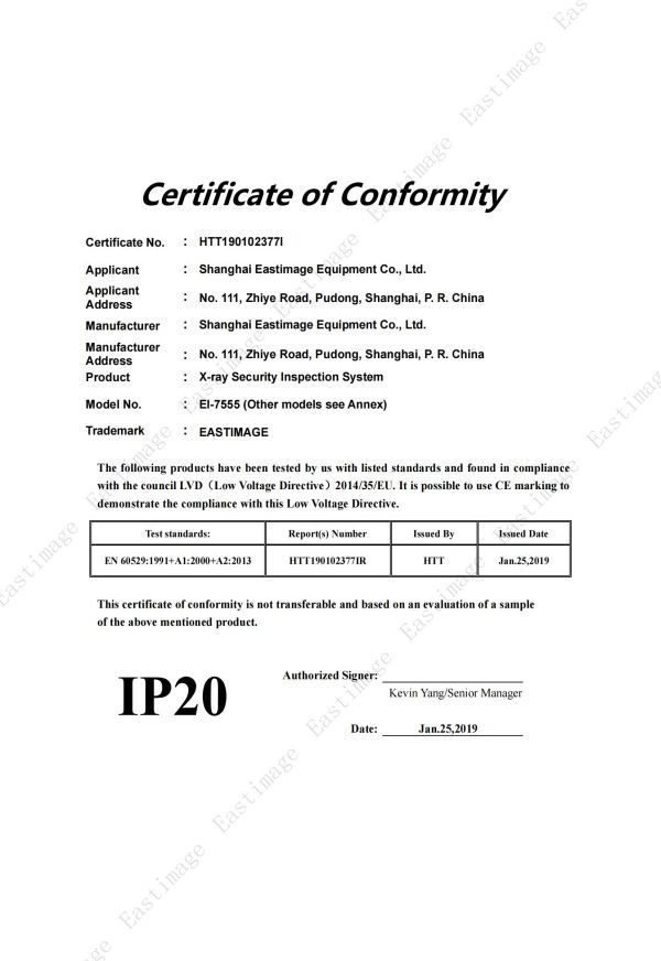 Machines de contrôle de sécurité-IP20-EI-Classe complète-20190125 (certification HTT) _ 00 Machines de contrôle de sécurité-IP20-EI-Classe complète-20190125 (certification HTT) _ 00