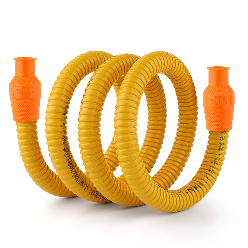 Corrugated gas pipe