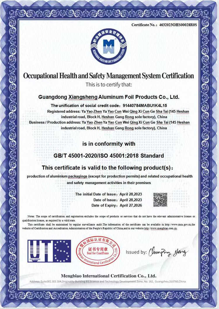 Occupational Health and Safety Management System Certification