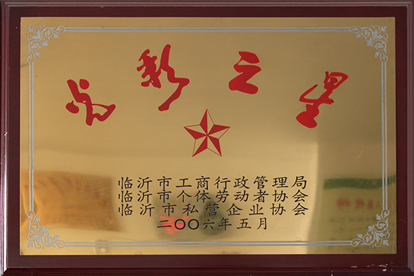 2006年5月，被評(píng)為市級(jí)光彩之星