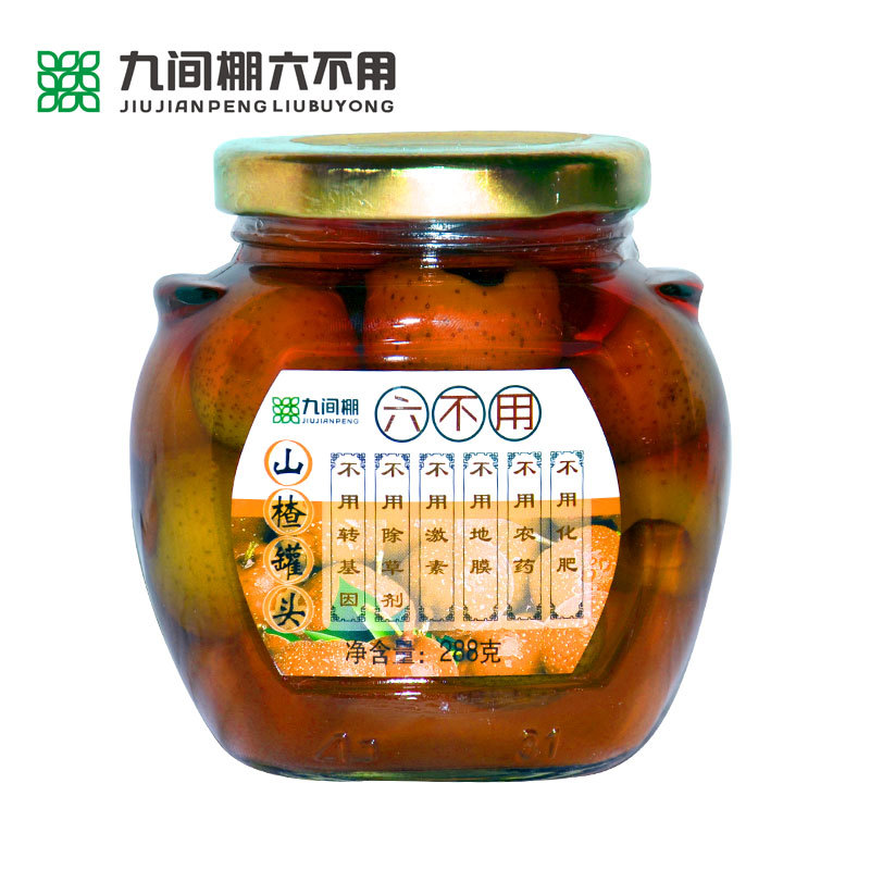 “六不用”山楂罐頭（288g/瓶）