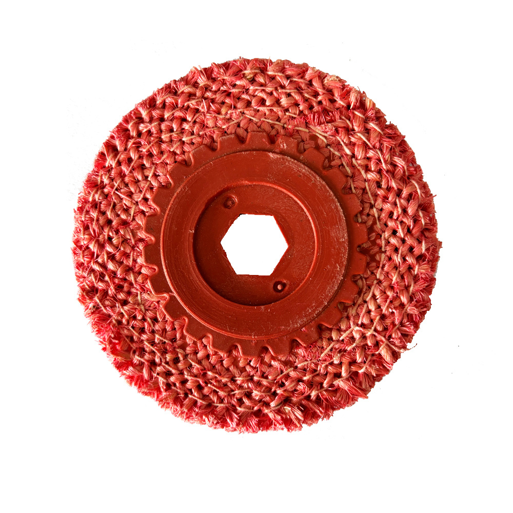 Red sisal wheel