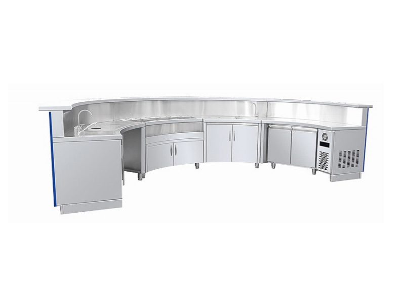 Customized stainless steel curved bartender Customized stainless steel curved bartender