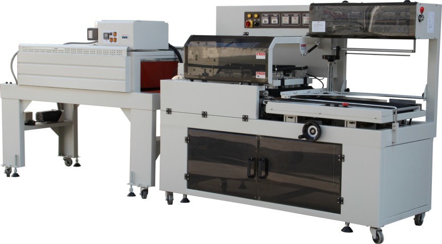 L-type fully automatic film wrapping machine fully automatic heat shrink packaging machine paper box packaging shrink wrapping