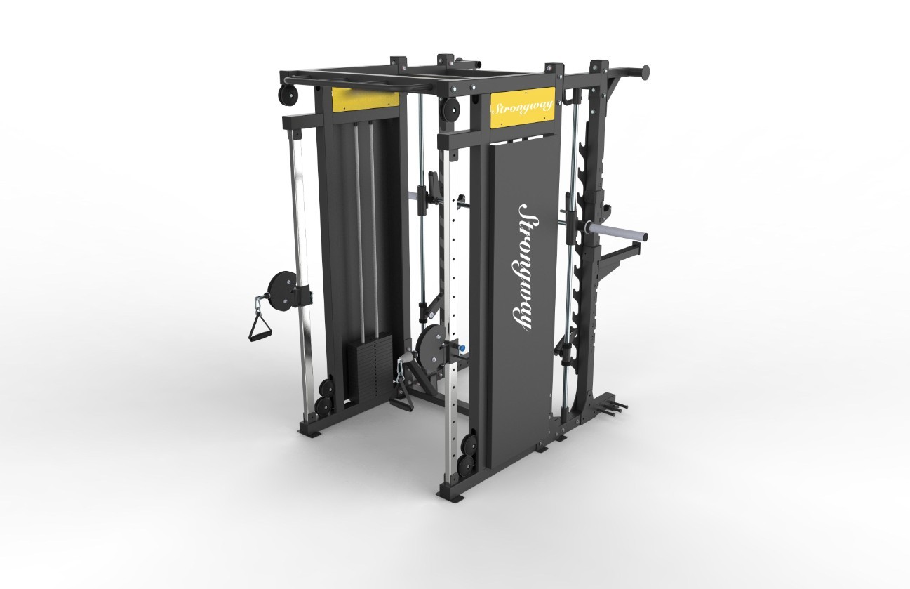 DF25 smith with functional trainer squat rack 3 in one 
