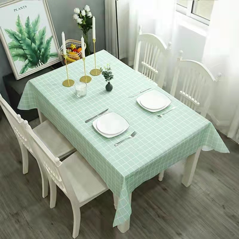 Waterproof, non-washable PEVA film tablecloths