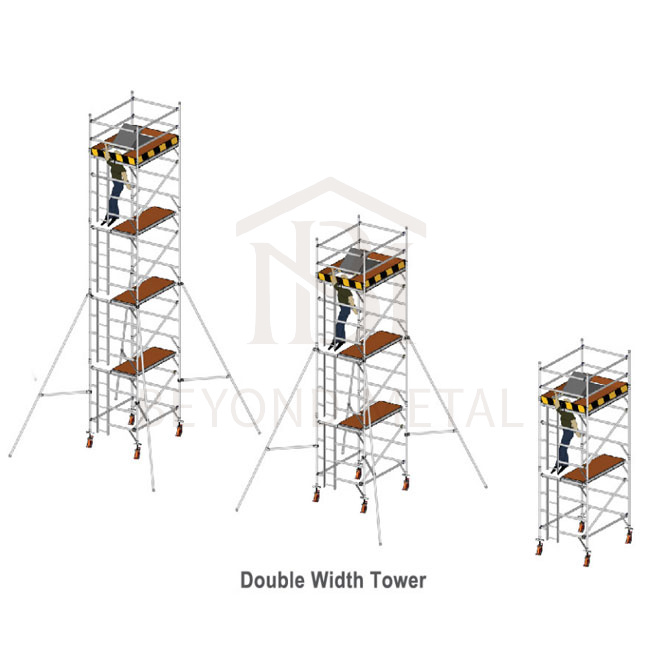 3M High Single Width Aluminum 6061 Mobile Tower