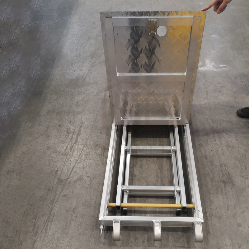 Hatch-type Aluminum Robust Scaffolding Plank with Ladder