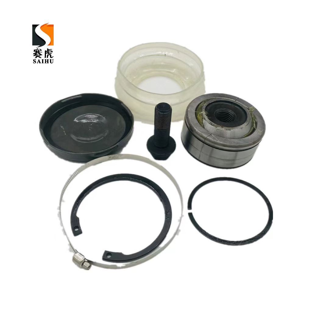China National Heavy Duty Truck Group HOWO 09V type thrust rod repair kit pull rod arm fixed steel plate joint bearing