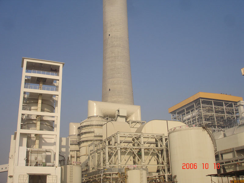 2008年　华润电力首阳山2×600MW超临界机组烟气脱硫安装工程