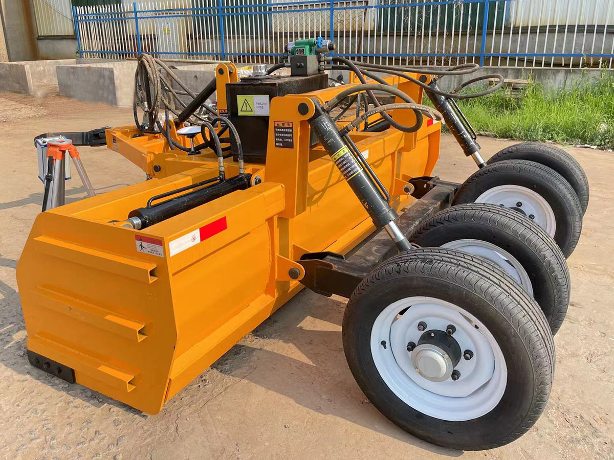 Straight beam satellite grader with instruments